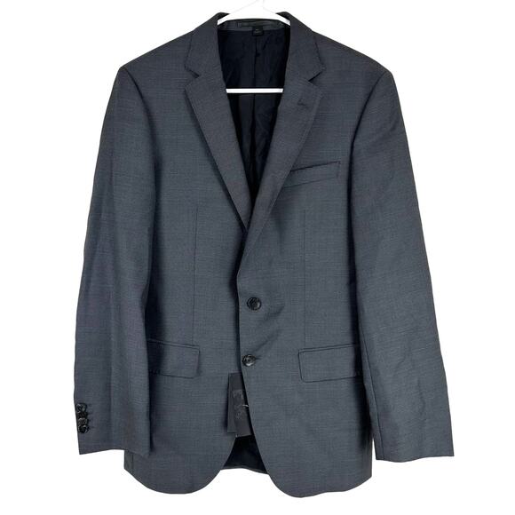 Boss by Hugo Boss NWT Men's Huge6 Slim Fit Blazer Size 36R Gray Virgin Wool